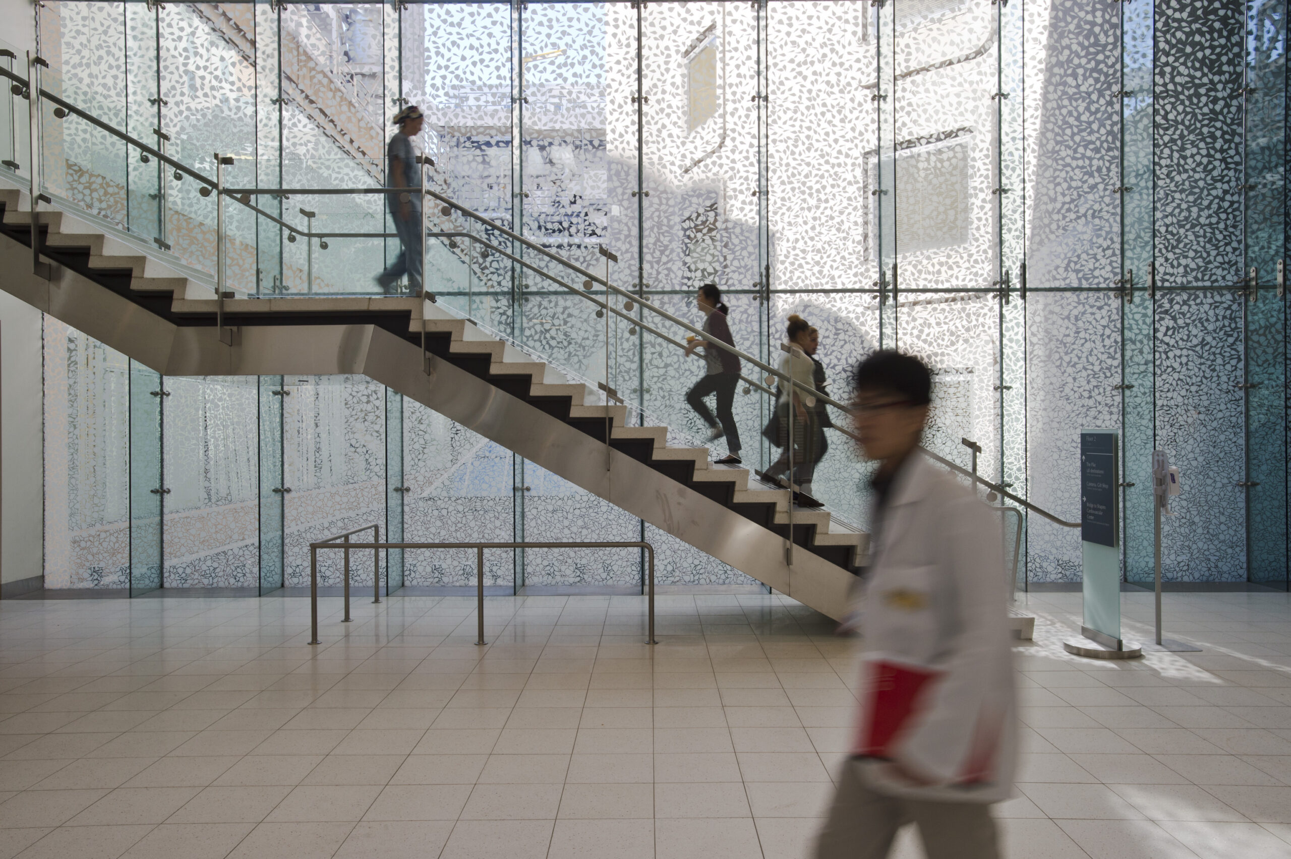 People walking around in BWH